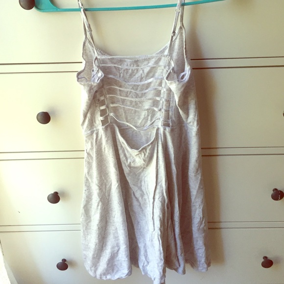Strappy Back Grey Flow Tank