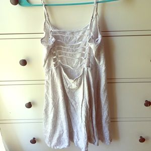 Strappy Back Grey Flow Tank