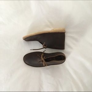 Clarks Leather Desert Boots