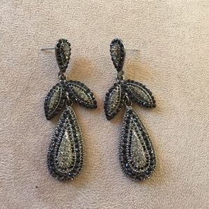 Black and grey earrings