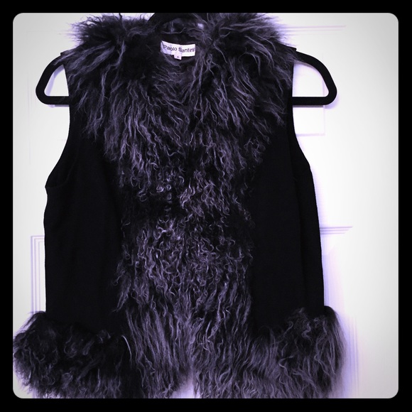 ‼️sold‼️ Beautiful Leather Vest w/Fur Detail