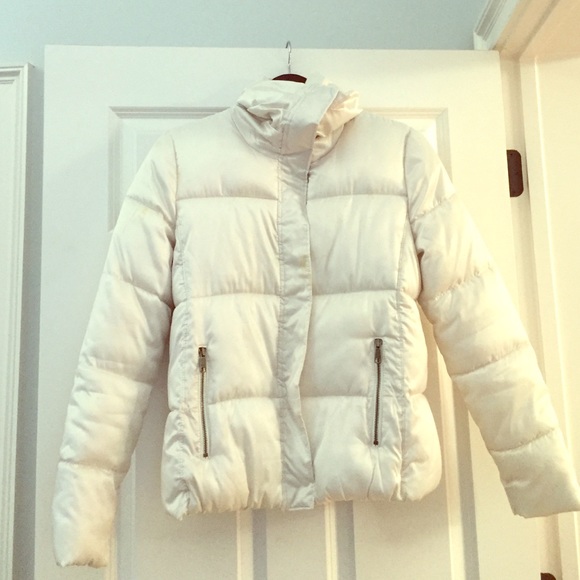 White puffy coat