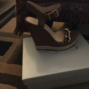 Jessica Simpson wedge sandals.