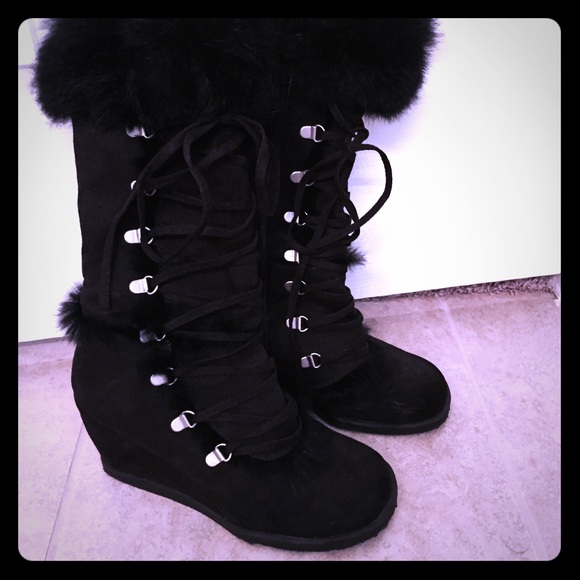 ‼️sold‼️Rabbit Fur Boots