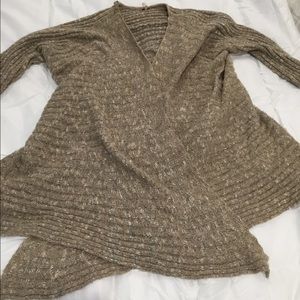 Free People Tan Circle Cardigan