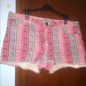 Colorful Aztec shorts