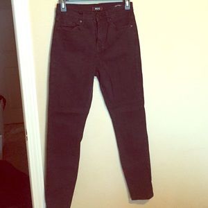 High rise black ankle jeans!