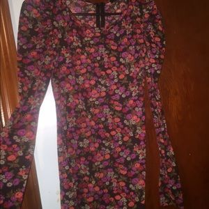 Long sleeve floral shirt