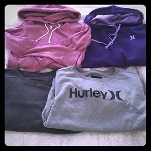 HURLEY hoodies and crew sweatshirts! 🎉🎀
