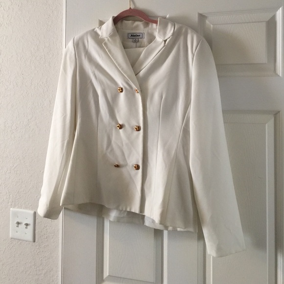 White 2 piece suit