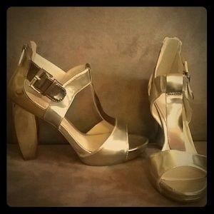 Mettalic High Heel Shoes