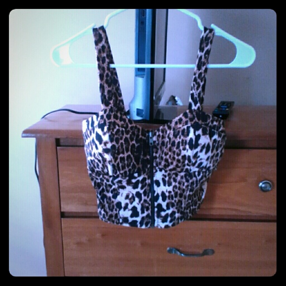 Cheetah Print Crop Top