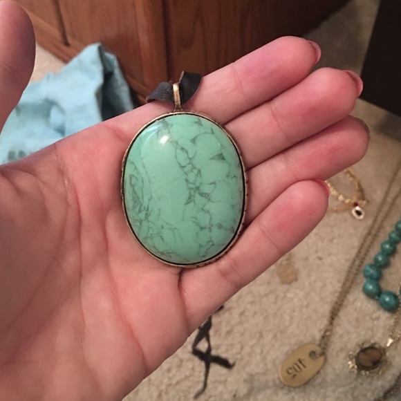 LUCKY BRAND LEATHER TIE NECKLACE
