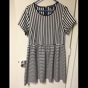 Striped Plus Size Dress