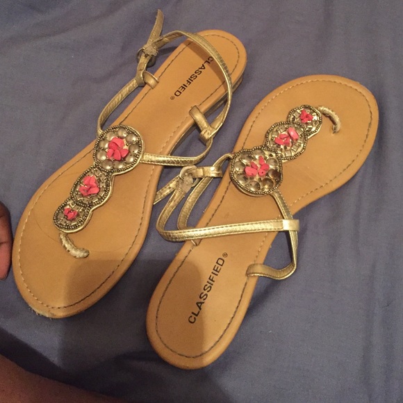 Gold Sandals - Picture 3 of 4