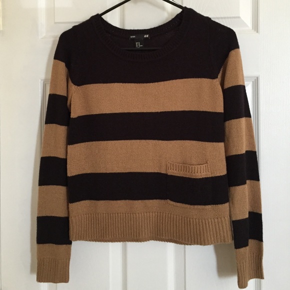 Brown and black striped sweater