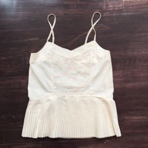 Cream dressy tank