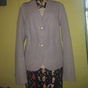 Blue and white pen stripe blazer!