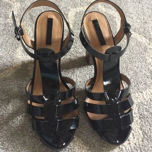 Black shiny Zara shoes