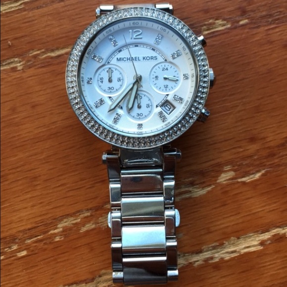 Silver MK watch