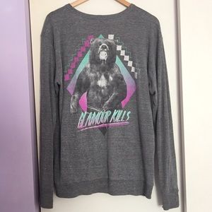 Glamour Kills Gray Bear Cardigan