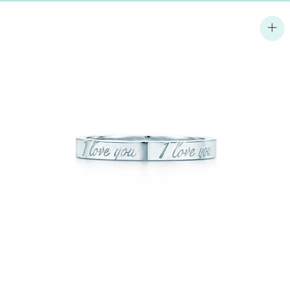 Authentic Tiffany & Co I love you ring