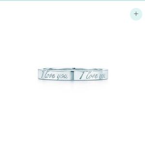Authentic Tiffany & Co I love you ring