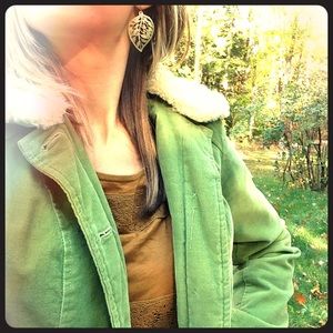 Olive green barn jacket