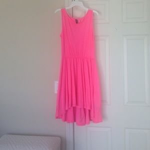 Divided Neon Pink  High- Low Dress from H&M