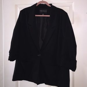 3/4 sleeve blazer