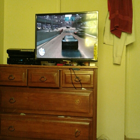 A tv