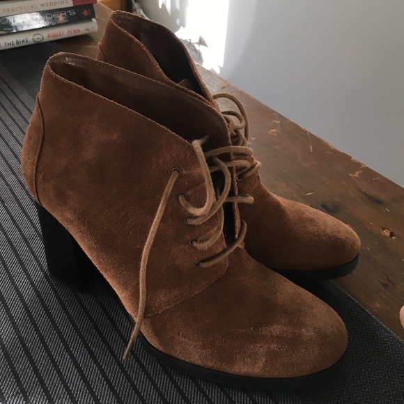 Size 7 Franco Sarto suede heel booties