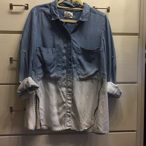 Anthropologie chambray bttn down by holding horses