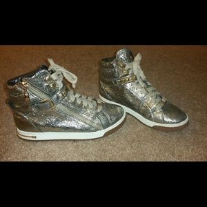 Michael Kors gold high tops