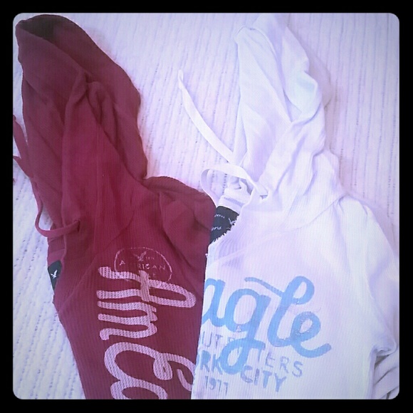 American Eagle thermal hoodies
