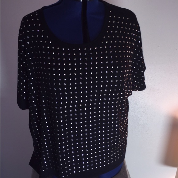 Black studded tshirt