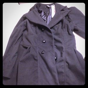 Black pea coat