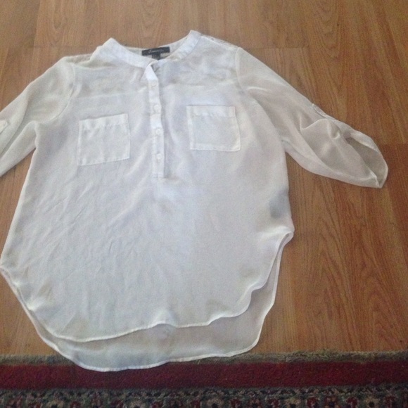 White lace shirt