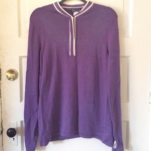 Patagonia 100% merino wool purple pullover