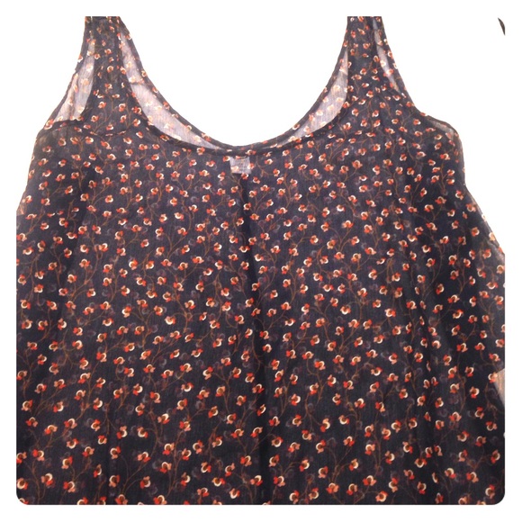 Sheer Floral Tank Top!