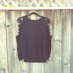 Women's cutout sweater