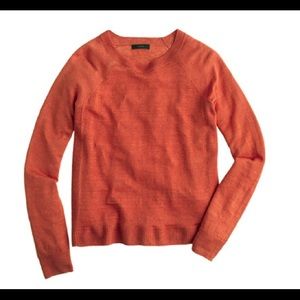 J. Crew Linen Swing Sweater - Aztec Rust