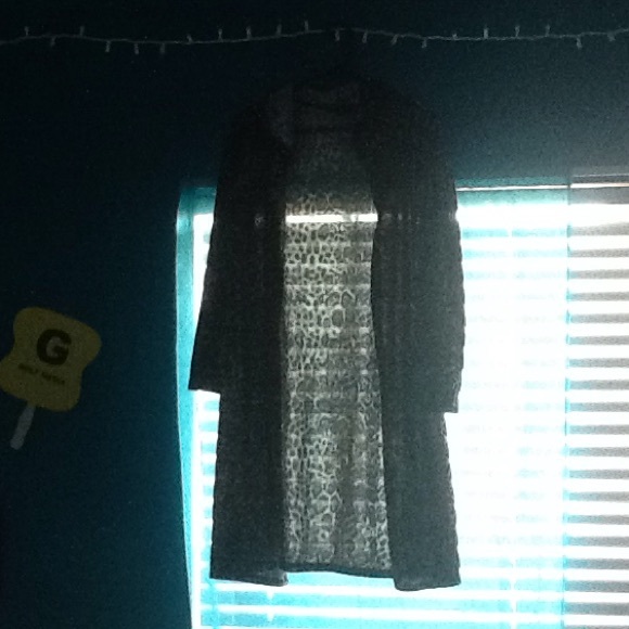 Hooded long cardigan - Picture 2 of 2