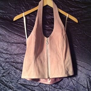 Wilson's leather halter top
