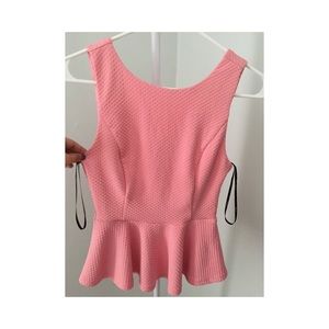 Pink Peplum Top