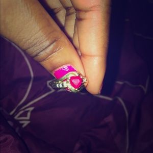 All Gold 10k Ruby Ring / Size 7