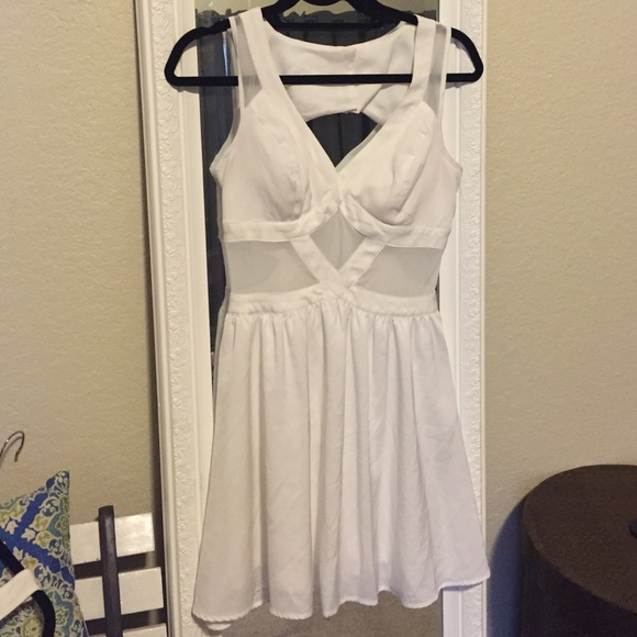 White cocktail dress