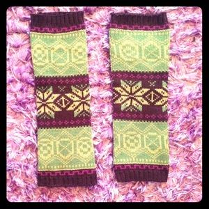 Patterned leg warmers