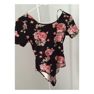 Rose Print Leotard