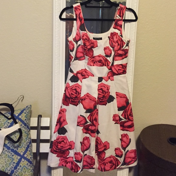 Tea length floral dress